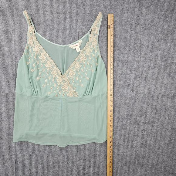 Vintage Y2K Avenue Body Cami Womens 26/28 Sheer Mesh Floral Lace Fairy Dainty - Picture 5 of 7